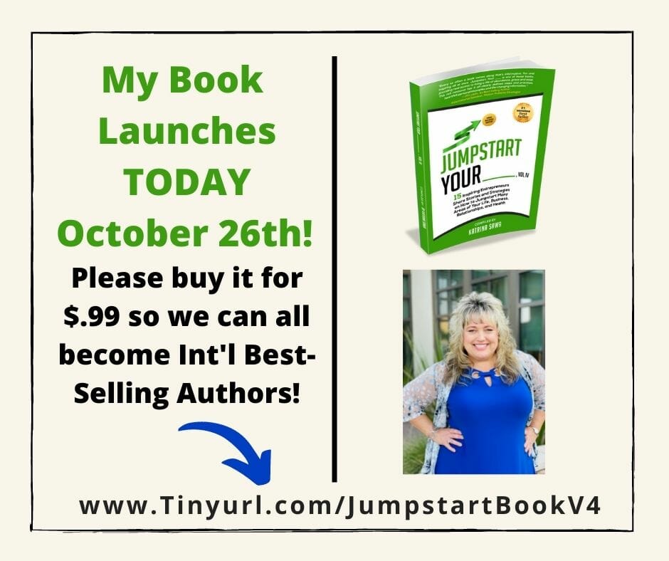 Jumpstart Your _____ Vol IV book launch promo author Katrina Sawa