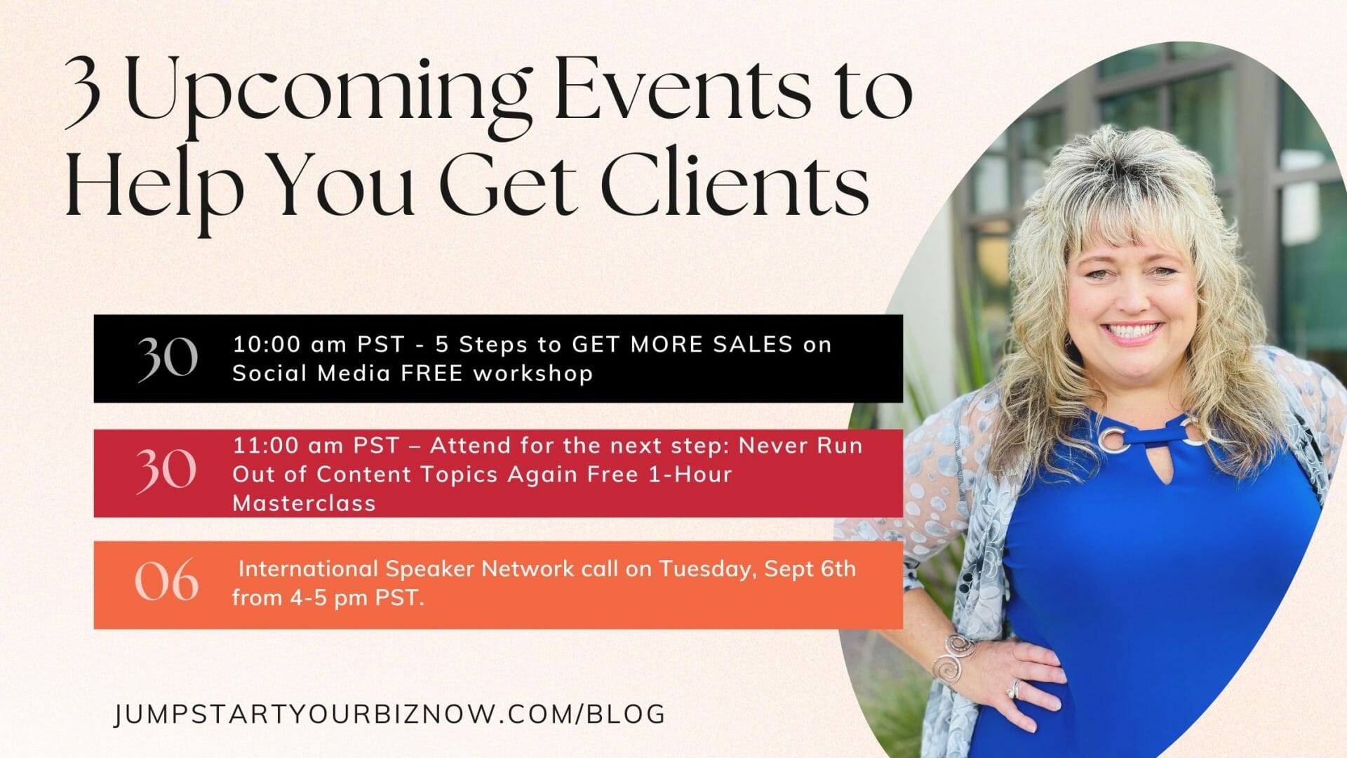 3 Upcoming Events to Help You Get Clients